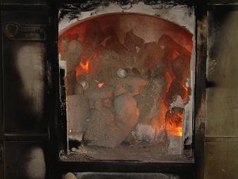 manshoge oven op ongeveer 1000 graden